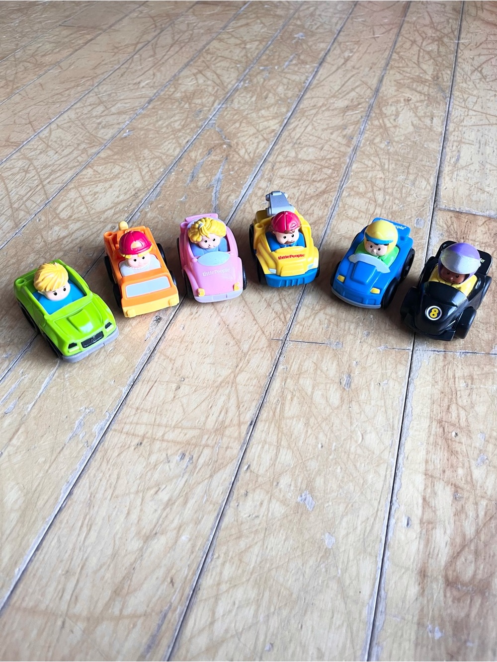 Little People 2009-2016 Fisher‑Price 6 Mini Vehicle Set